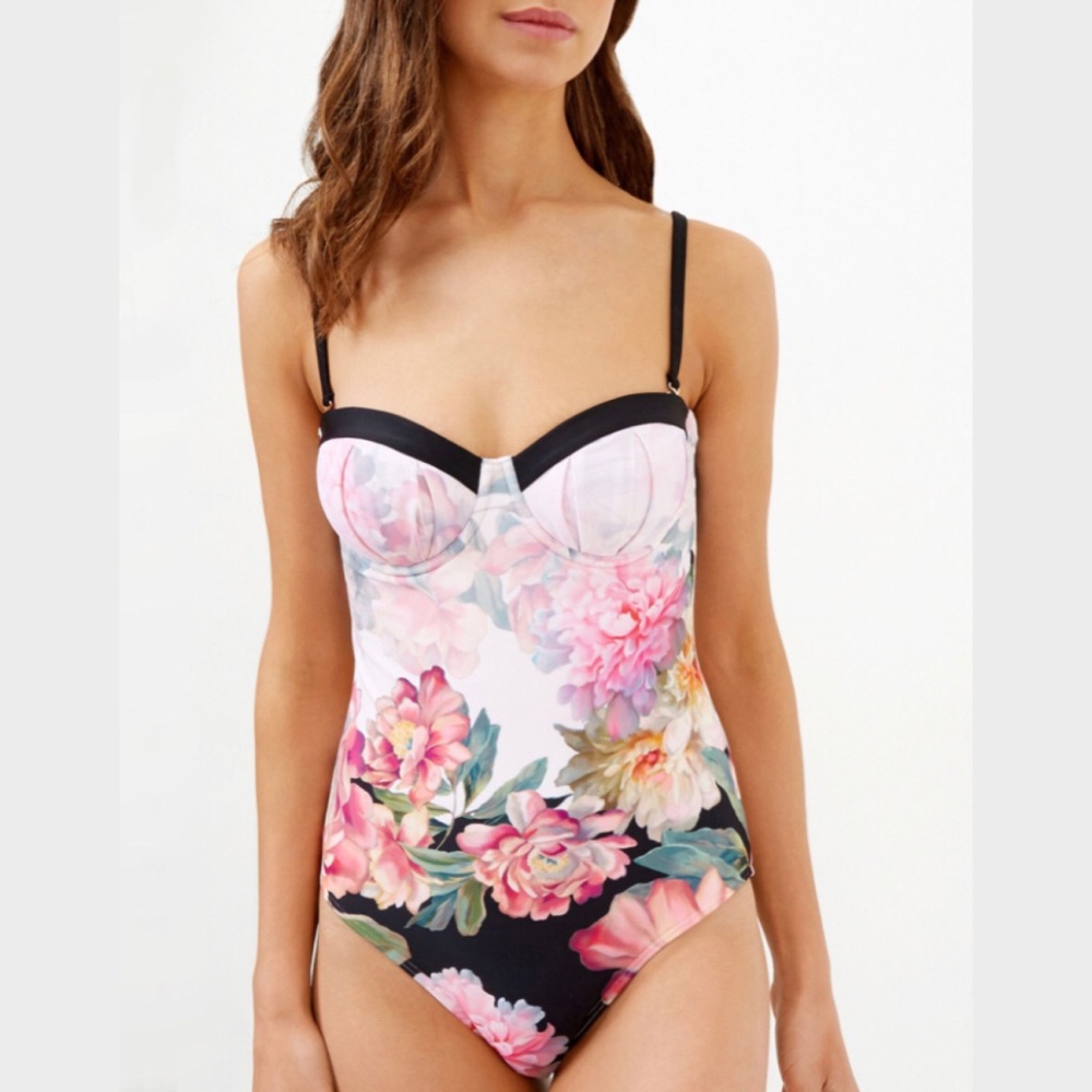 Ted Baker Adanna floral swimsuit - Picture 2 of 10